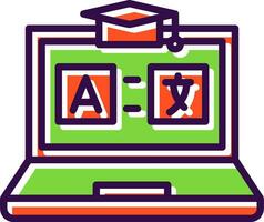 AR Language Learning Vector Icon Design