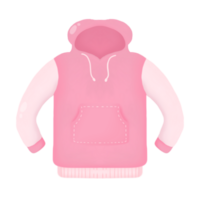 cute pink hoodies, winter fashion, winter clothing illustration png