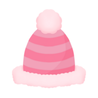 cute pink beanie, winter fashion, winter clothing illustration png