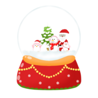 christmas snowball and santa claus png