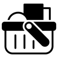 Shopping Basket Icon for uiux, web, app, infographic, etc vector