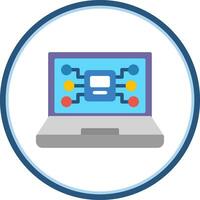 AI-Driven Mysteries Vector Icon Design