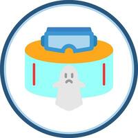 VR Ghost Hunting Vector Icon Design