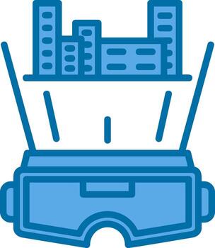 Virtual Architecture Vector Icon Design