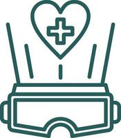 virtual realidad terapia vector icono diseño
