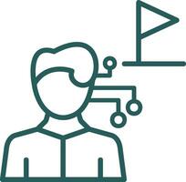 AI Tour Guide Vector Icon Design