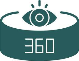 360-Degree View Vector Icon Design