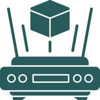 Interactive Hologram Vector Icon Design