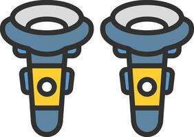VR Controller Vector Icon Design