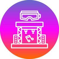 Virtual Reality Concert Vector Icon Design