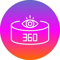 360-Degree View Vector Icon Design