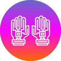 Data Glove Vector Icon Design