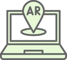 AR Navigation Vector Icon Design