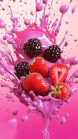 bright pink,berry splash,GENERATED AI photo