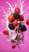 bright pink,berry splash,GENERATED AI photo