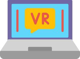 VR Chat Bubble Vector Icon Design