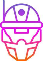 Cyberspace Helmet Vector Icon Design