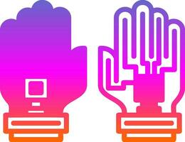 Data Glove Vector Icon Design