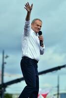 Warsaw, Poland. 1 October 2023. Donald Tusk during of in the biggest demonstrations seen in Poland since the fall of communism. March of a Million Hearts. photo
