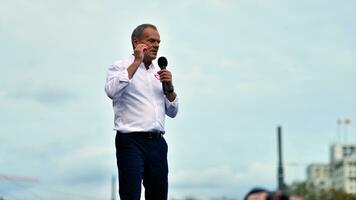 Warsaw, Poland. 1 October 2023. Donald Tusk during of in the biggest demonstrations seen in Poland since the fall of communism. March of a Million Hearts. photo