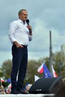 Warsaw, Poland. 1 October 2023. Donald Tusk during of in the biggest demonstrations seen in Poland since the fall of communism. March of a Million Hearts. photo