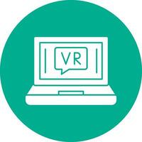 VR Chat Bubble Vector Icon Design