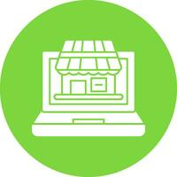 Virtual Marketplace Vector Icon Design