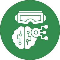 Mind-Controlled VR Vector Icon Design