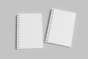 espiral cuaderno blanco Bosquejo foto