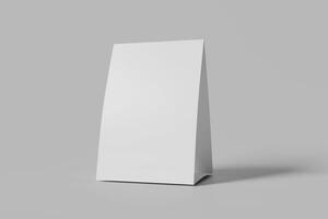 Table Tent Blank Mockup photo