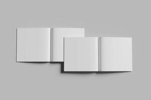 Square Magazine Blank Mockup photo