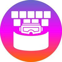 VR Cinema Screen Vector Icon Design