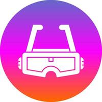 Augmented Reality Glasses Vector Icon Design
