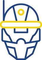 Cyberspace Helmet Vector Icon Design