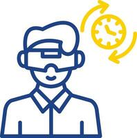 Time Travel Simulation Vector Icon Design