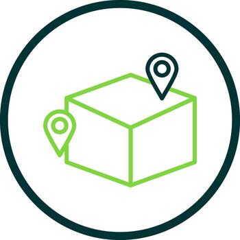 Spatial Mapping Vector Icon Design