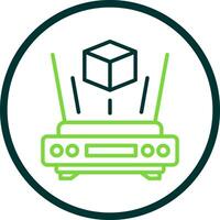 Interactive Hologram Vector Icon Design