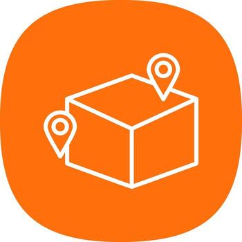 Spatial Mapping Vector Icon Design