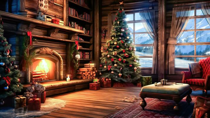 Free AI art images of christmas background holidays wallpaper