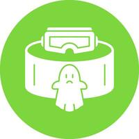 VR Ghost Hunting Vector Icon Design