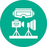VR Design Studio Vector Icon Design