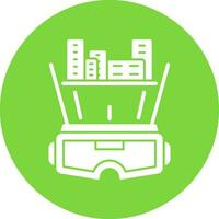 Virtual Architecture Vector Icon Design