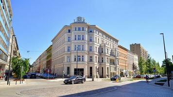 Szczecin, Poland. 7 September 2023. Streets at in Szczecin. City center. photo