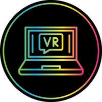 VR Chat Bubble Vector Icon Design