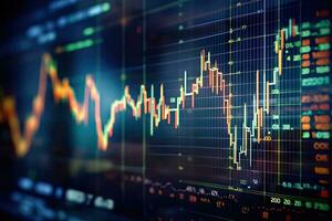 Financial Data Visualization - Generative AI photo