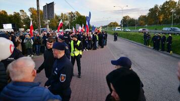 Warsaw, Poland. 9 October 2023. Supporters of Donald Tusk photo