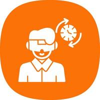 Time Travel Simulation Vector Icon Design