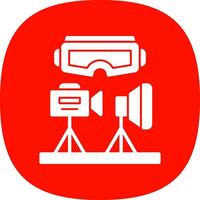 VR Design Studio Vector Icon Design