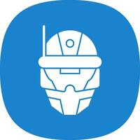 Cyberspace Helmet Vector Icon Design