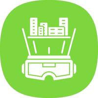 Virtual Architecture Vector Icon Design